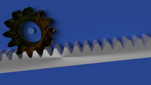 Rack and Pinion (glass on steel) preview image